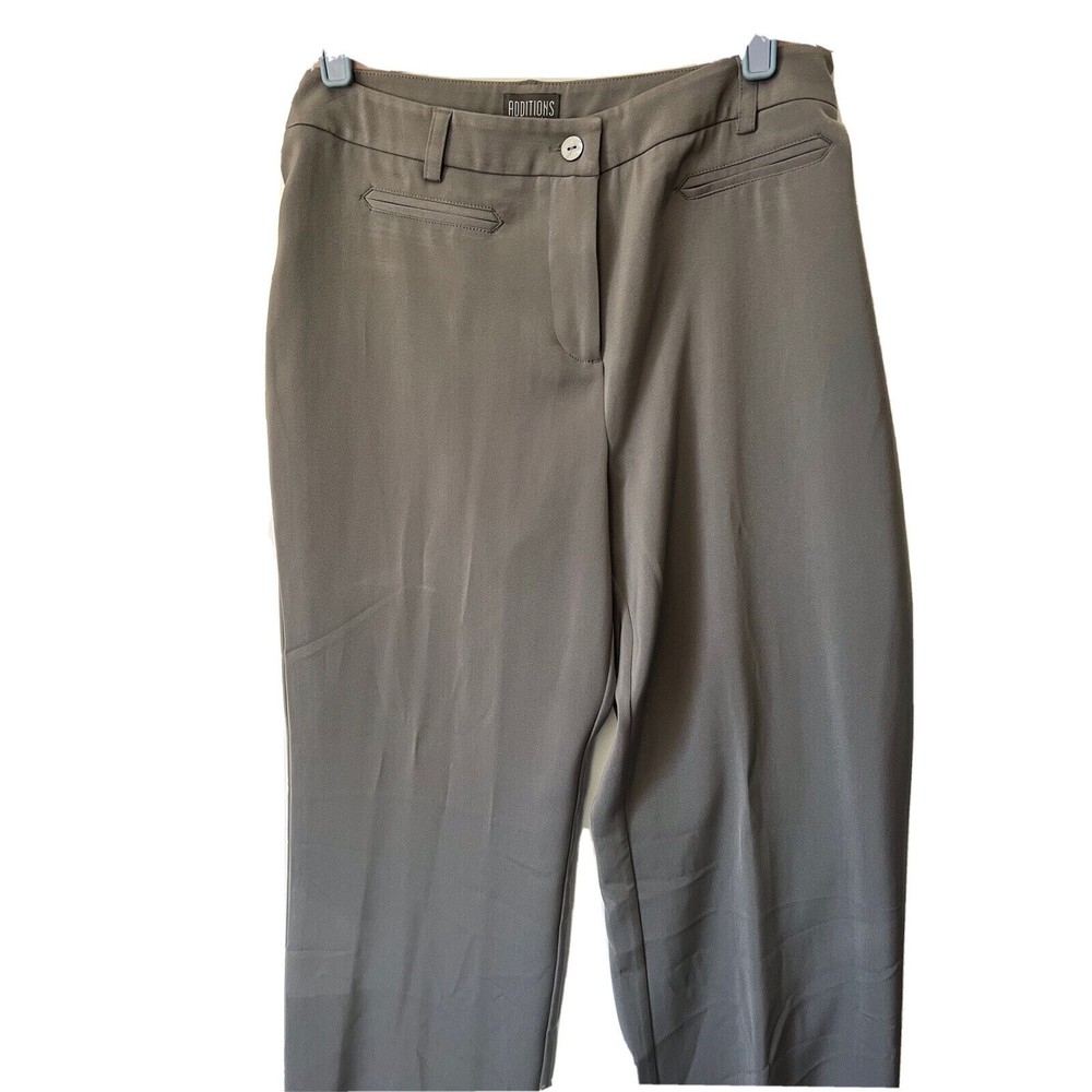 Additions by Chicos Grey Dress Pants Trousers size 2 Large